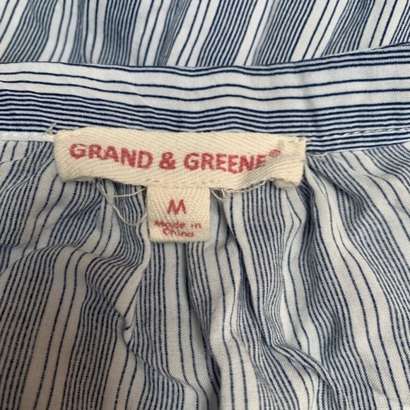 Grand & Greene Stripe Blouse - Picture 3 of 3